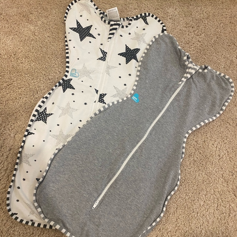 Love to Dream Swaddle Up swaddles. Size small (6.5-13lbs).